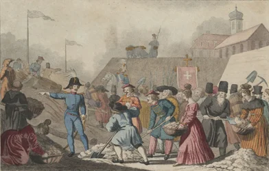Les Polonais fortifient Varsovie, leur capitale